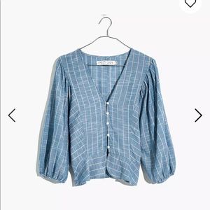 New Madewell x Christy Dawn Striped Emmy Top